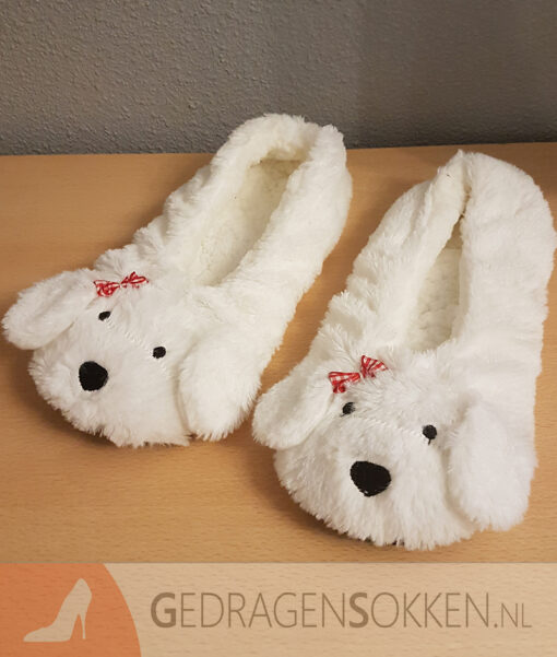 Gedragen hondjes pantoffels