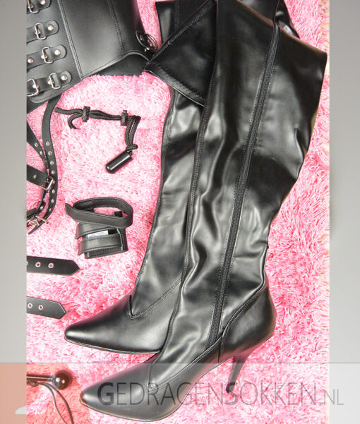 Kinky lederlook laarzen - Afbeelding 2