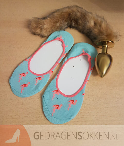 Kousenvoetjes met flamingos
