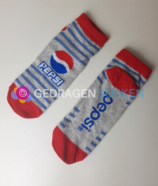 Gedragen sneakersokjes Pepsi