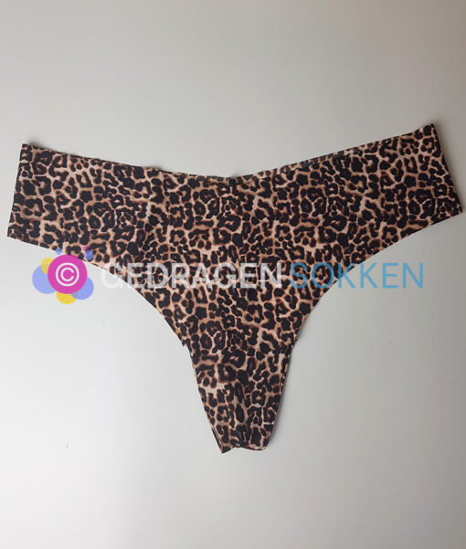 Gedragen zachte string - luipaardprint