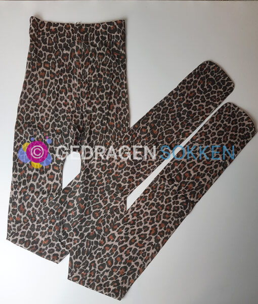 Luxe luipaardprint - gedragen panty