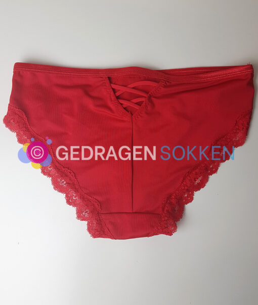 Romantisch rood gedragen slipje - Afbeelding 2