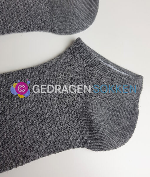 Gedragen sneakersokjes donkergrijs - Afbeelding 2