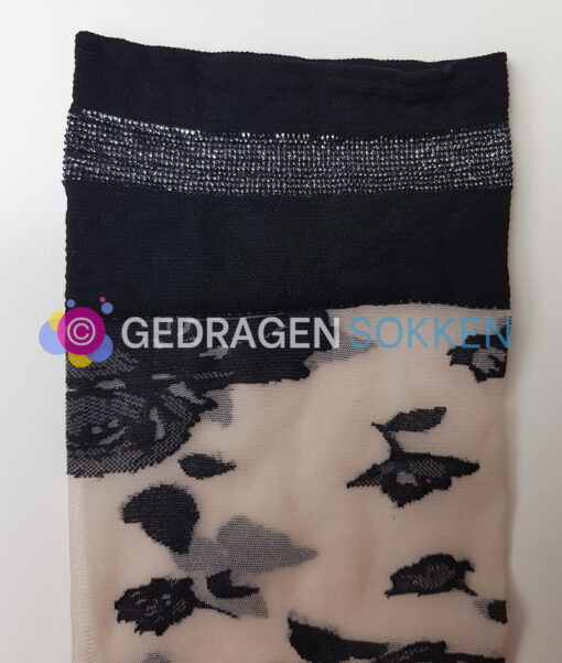 Pantysokken met roosjes - Afbeelding 2