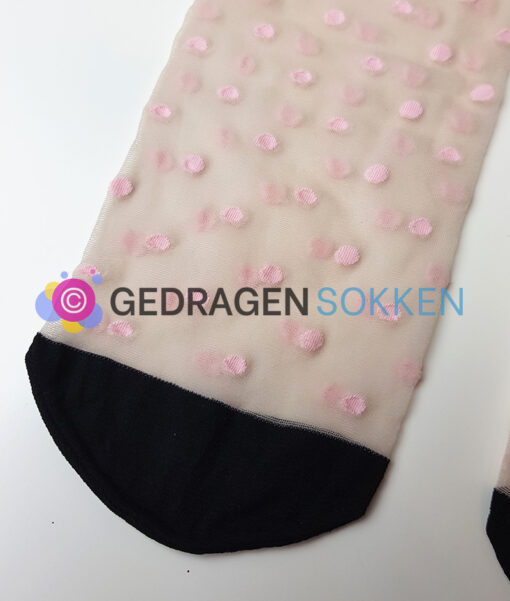 Pantysokken met roze stippen - Afbeelding 2