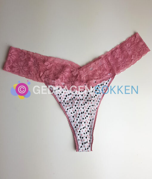 String met hartjes