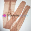Superdunne gedragen panty met stippen