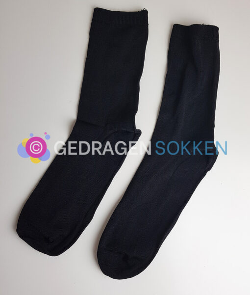 Zwarte viscose sokken