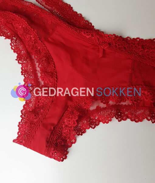Rood VALENTIJN slipje - Afbeelding 3